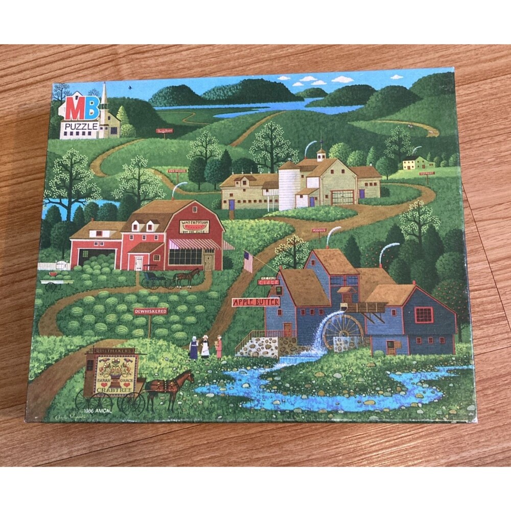 Milton Bradley Charles Wysocki 500 Piece Jigsaw Puzzle 1986 Americana
